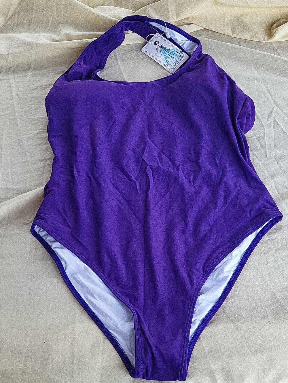 Womens Purple One-Piece Swimsuit